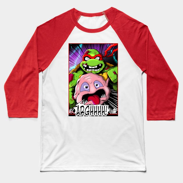 Zombie Turtle Baseball T-Shirt by nicitadesigns